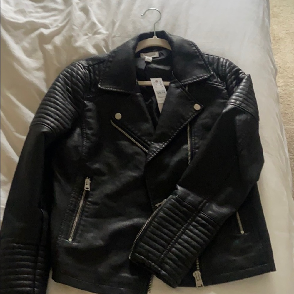 NWT Topshop leather jacket
